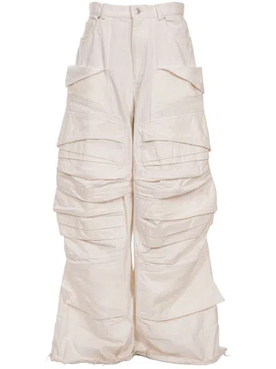Natasha Zinko Nz Space Wide-leg Jeans In White