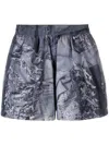 Natasha Zinko Print Swim Shorts In Grau