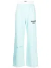 Natasha Zinko Random Cotton Track Pants In Blue