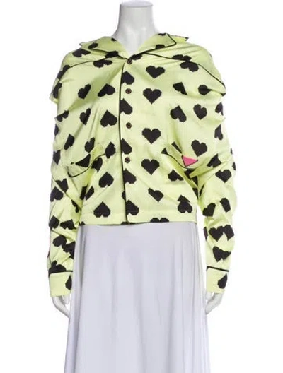 Pre-owned Natasha Zinko Silk Printed Pajamas In Green