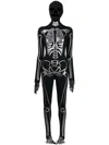 Natasha Zinko Skeleton Halloween Jumpsuit In Black