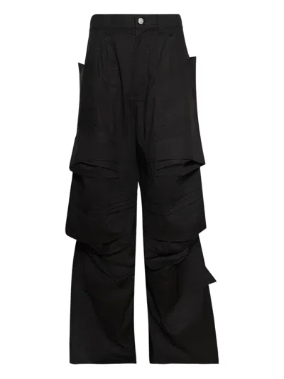 Natasha Zinko Spacesuit Layered-pocket Trousers In Black
