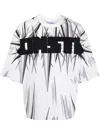 Natasha Zinko Spikes T-shirt Mit Logo-print In Weiss