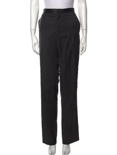 Pre-owned Natasha Zinko Straight Leg Pants In Black