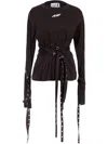 Natasha Zinko Strapped-in Top In Black