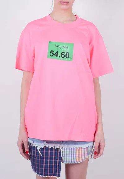 Natasha Zinko T-shirt Georgin In Pink