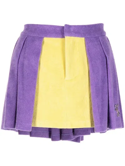 Natasha Zinko Terry Tennis Skirt In Purple