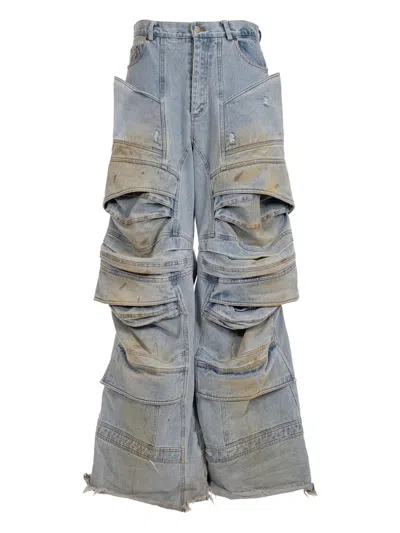 Natasha Zinko Treated Space Jeans In Blau