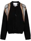 Natasha Zinko Trompe L'oeil-intarsia Cardigan In Black