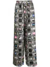 Natasha Zinko Tv Pyjama Wide-leg Trousers In Multicolour