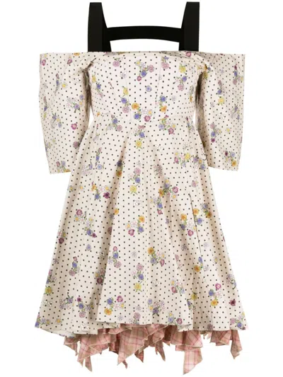 Natasha Zinko Vasilisa Layered Corset Dress In Multicoloured