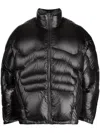Natasha Zinko Zip-up Puffer Jacket In Schwarz