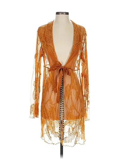 Pre-owned Nataya Kimono In Orange