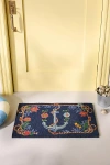 Nathalie Lete By The Sea Anchor Printed Coir Doormat