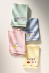 Nathalie Lete By The Sea Embroidered Napkins, Assorted Set Of 4