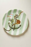 Nathalie Lete Melamine Dessert Plate In Green