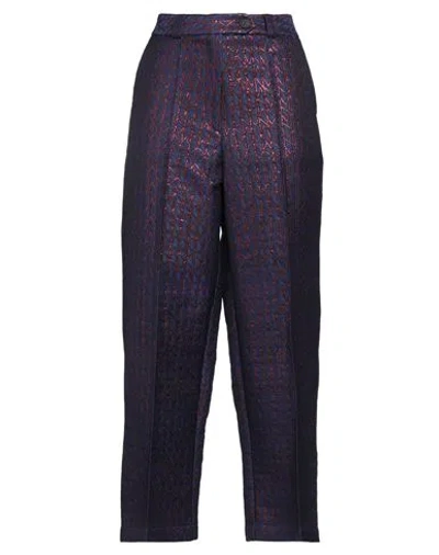 Nathalie Vleeschouwer Woman Pants Blue Size M Viscose, Polyester, Metallic Fiber