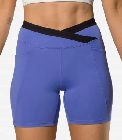 Nathan Sports Crossover Shorts 2.0 In Baja Purple In Blue