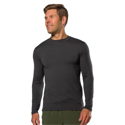 Nathan Sports Dash Long Sleeve Shirt In Solid Black In Multi