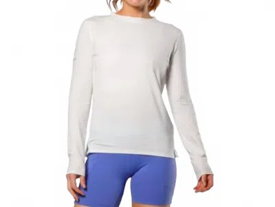 Nathan Sports Dash Long Sleeve Shirt In White