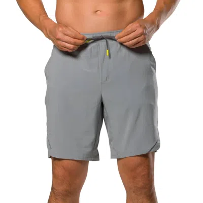 Nathan Sports Essential Shorts 9" 2.0 In Monument Grey In Multi