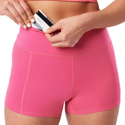 Nathan Sports Interval Bike Shorts - 3" In Hot Pink