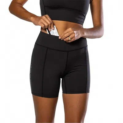 Nathan Sports Interval Bike Shorts - 6" In Black