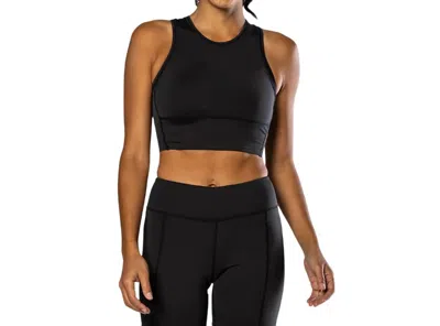 Nathan Sports Interval Crop Top In Black