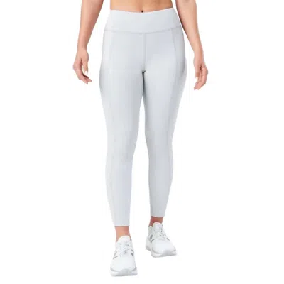 Nathan Sports Interval Running Tights In Grey Mist