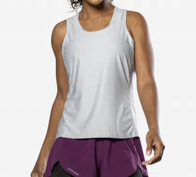 Nathan Sports Qualifier Tank Top In Grey Mist Heather In Multi