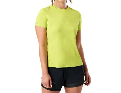Nathan Sports Sprinter Tee In Bright Lime In Green