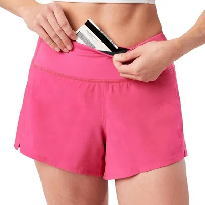 Nathan Sports Stride Training Shorts In Hot Pink