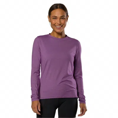 Nathan Sports Women's Dash Long Sleeve Tee In Plum Stripe In Purple