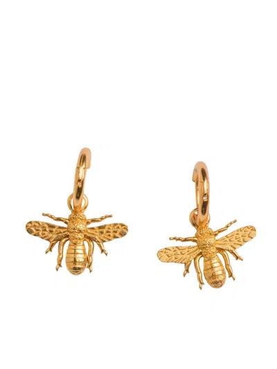 Natia X Lako Bee Hoop Earrings In Gold
