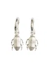 Natia X Lako Tiny Bug Hoop Earrings In Silver