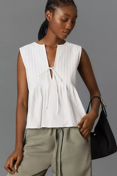 Nation Los Angeles Ali Sleeveless Tie-front Top
