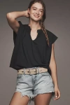 Nation Los Angeles Cary Keyhole Top In Blue