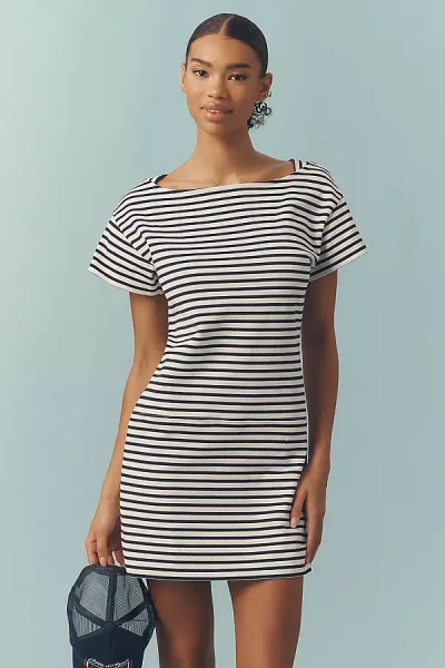 Nation Los Angeles Cotton Rosie Mini Dress In Brown