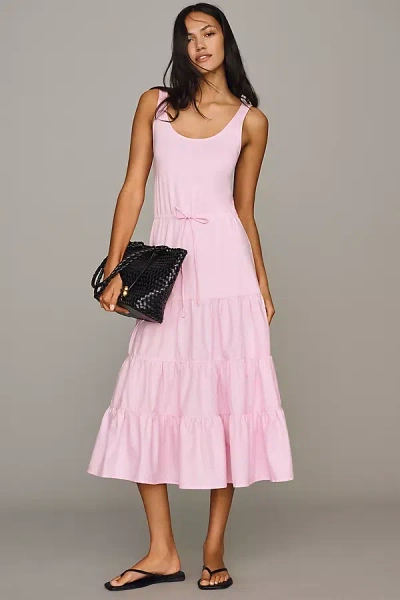 Nation Los Angeles Denise Tiered Dress In Pink