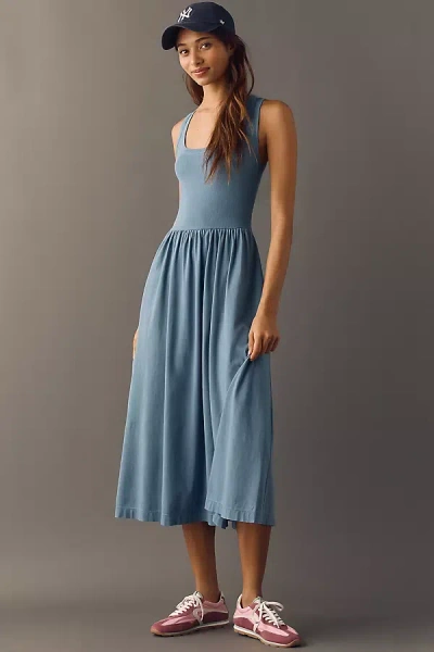 Nation Los Angeles Karla Midi Dress In Blue