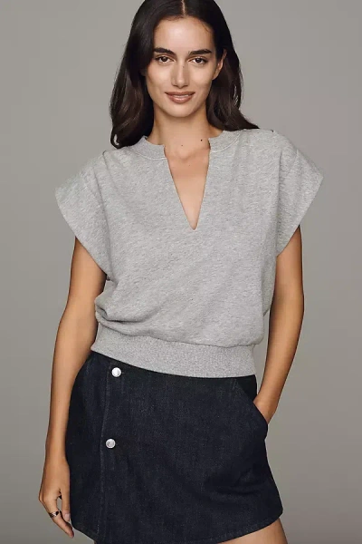 Nation Los Angeles Lenon Cotton Sweatshirt In Grey