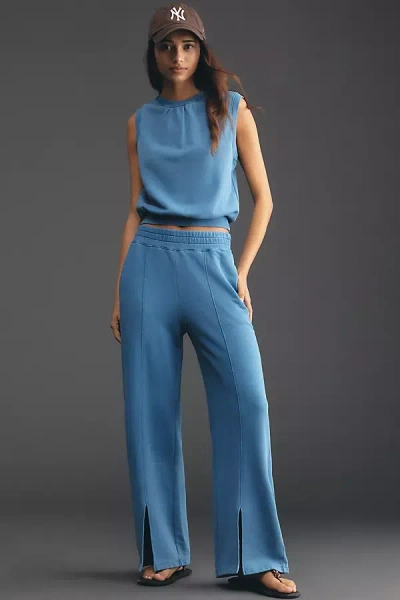 Nation Los Angeles Lincoln Knit Pants In Blue