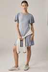 Nation Los Angeles Lizzy Short-sleeve Mini Dress In Purple
