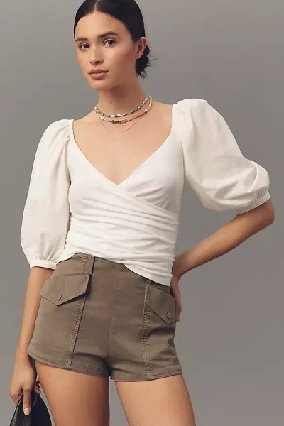 Nation Los Angeles Marie-lou Puff-sleeve Top