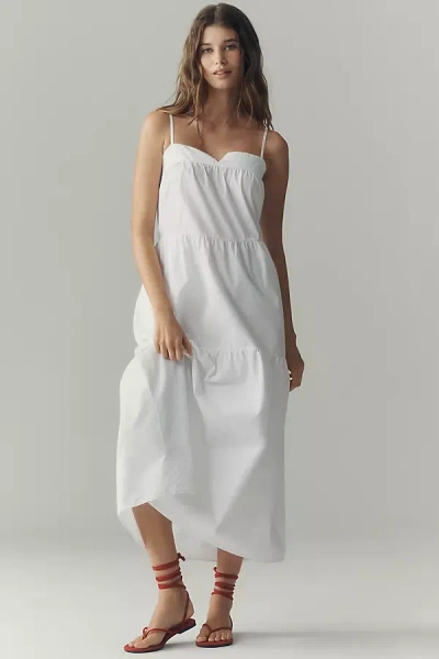 Nation Los Angeles Meadow Midi Dress In White