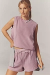 Nation Los Angeles Nara Open-back Muscle Tank Top In Purple