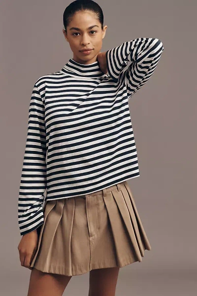 Nation Los Angeles Neo Mock-neck Top In Blue