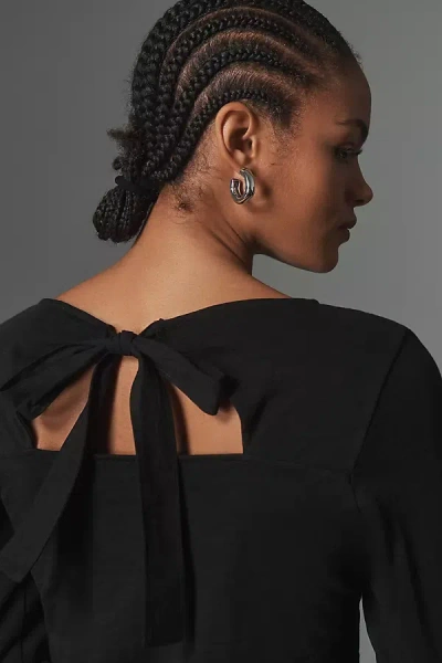 Nation Los Angeles Tavin Tie-back Top In Black