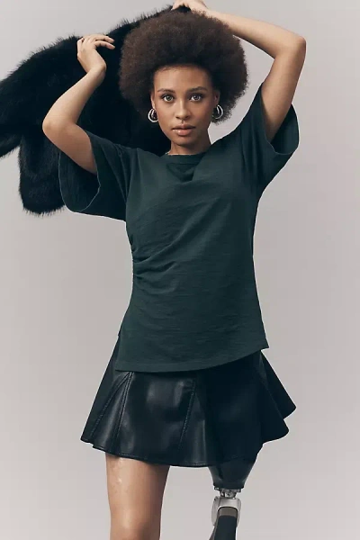 Nation Los Angeles Vella Ruched Tee In Multi