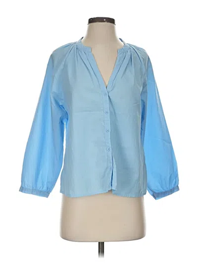 Pre-owned Nation Ltd 3/4 Sleeve Blouse In Blue